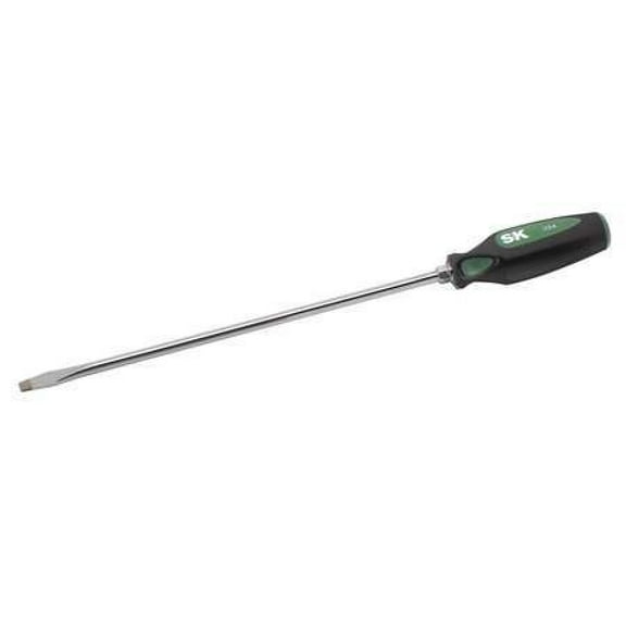 SK PROFESSIONAL TOOLS 79210 Screwdriver Slotted 5/16" 12" Round with Hex Bolster
