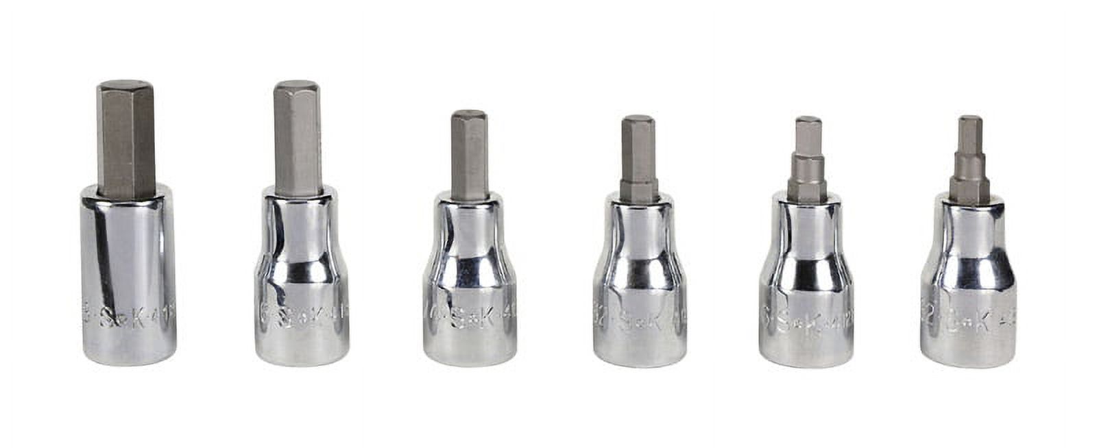 SK Professional Tools 3/8 in. drive SAE Hex Bit Socket Set 6 pc.