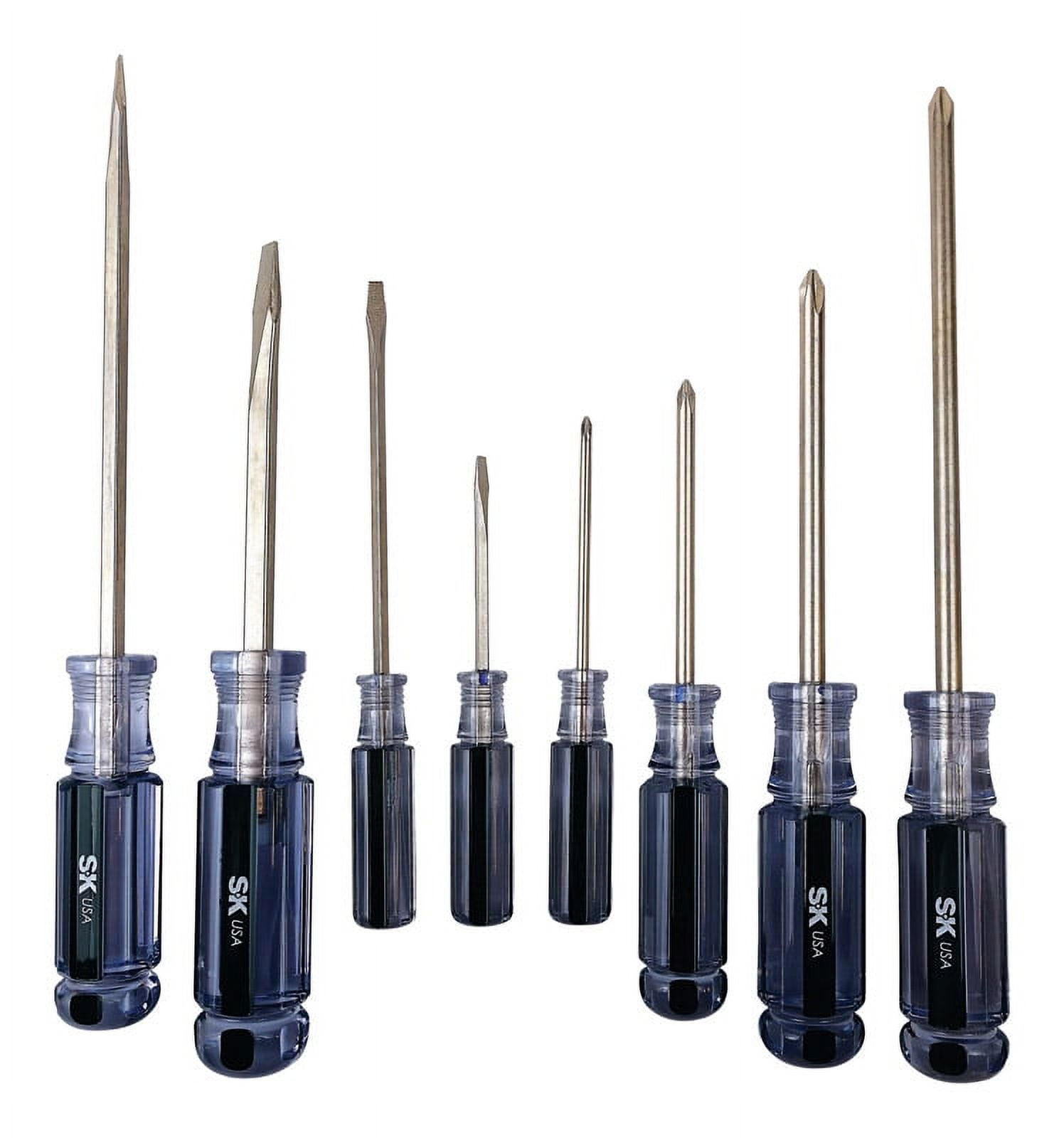 SK Professional Tools Phillips/Slotted Screwdriver Set 8 pc.
