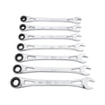 thumbnail image 1 of SK Professional Tools X-Frame 6 Point Metric Ratcheting Combination Wrench Set 7 pc., 1 of 1