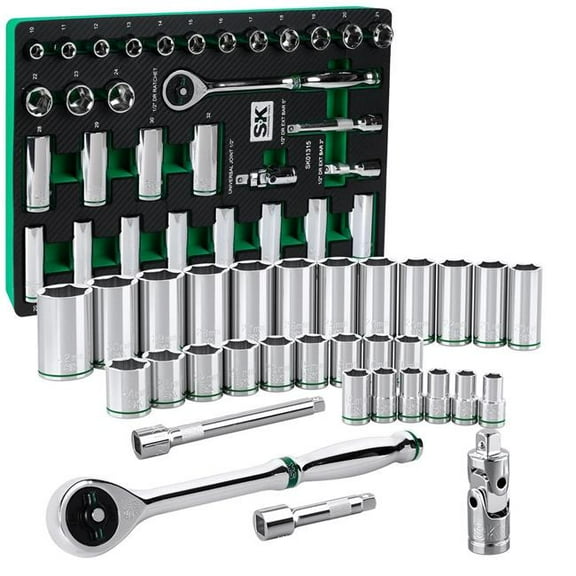 Sk Tools Usa Llc 01315-216P 31 Piece 1/2" Drive Metric Standard & Deep Socket Set