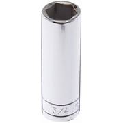 SK Tools USA 1/2" Drive, 3/4", 6 Point, Deep Chrome Socket | 41824