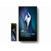 SK hynix Platinum P51 2TB PCIe Gen5 NVMe M.2 2280 Internal SSD I Up to 14,700 MB/s Read, 13,400 MB/s Write I Powered by 238-Layer NAND Flash