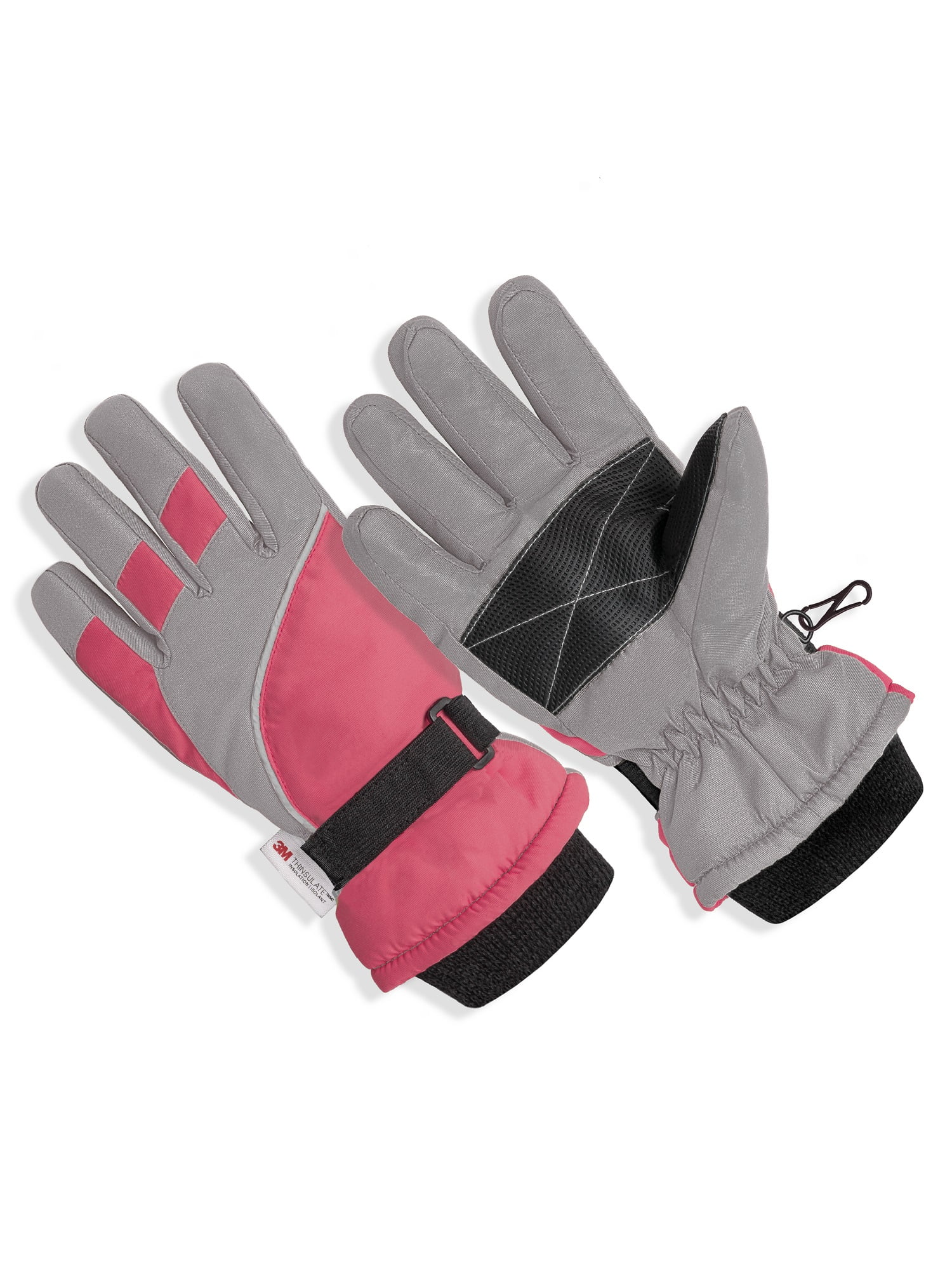 underholdning ost skjule SK1010, Girls Premium Ski Gloves with Reflective Strip, Anti-Slip Grip,  Thinsulate Lined, Water Repellent - Walmart.com