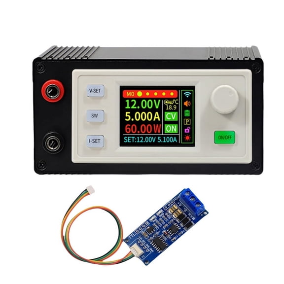SK120S DC Regulated Power Supply+K485X DC Buck Converter Adjustable Regulated Power Supply 7A 120W Solar Charging Module