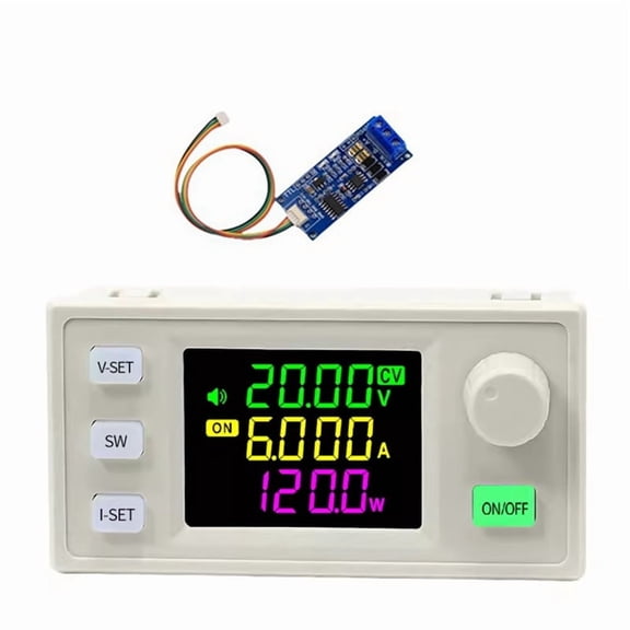 SK120X CNC DC Regulated Power Supply+K485X Module DC-DC Step Up/Down Bench 6-36V to 0-36V 120W USB Stabilized Converter