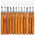 thumbnail image 1 of SK2 Wood Carving Tools Set 12 Pcs | Cork Basswood Carving Knives | Lettering Gouges | Durable Carbon Steel Blades | Ergonomic Wooden Handles | Woodworking Sculpting Modeling, 1 of 8