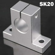 SK20 Bearing Aluminum CNC Linear Rail Shaft Guide Support Bracket