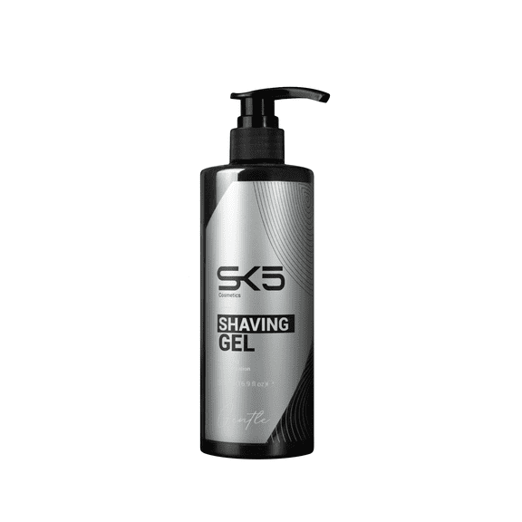 SK5 Shaving Gel for Men - Clear Vitamin-Enriched Formula for Smooth Glide & Irritation-Free Shave - Sensitive Skin - 500mL