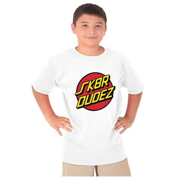 SK8R Dudez Skateboarding Slang Boys Kids T Shirt Tees Tops Teen Brisco Brands S