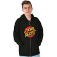 thumbnail image 1 of SK8R Dudez Skateboarding Slang Men's Big & Tall Graphic Zip Up Hoodie Brisco Brands 5X, 1 of 5