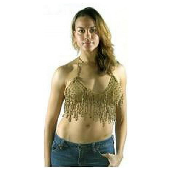 SK904-BRN-XL-2XL Womens Brown Halter Top - Extra Large & 2XL