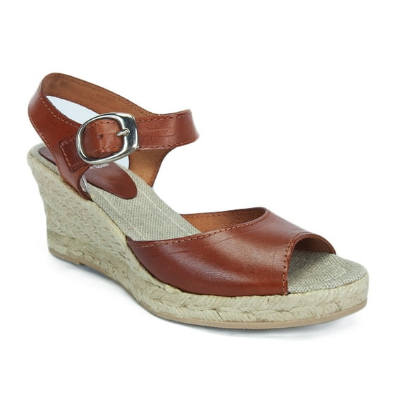 SKA BETTY V5N Tan Espadrille Strappy Wedge Sandals for womens