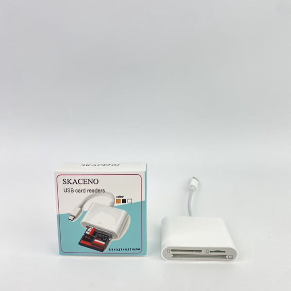 SKACENO USB card readers,SD Card Reader for Phone, Memory Card Reader with USB Camera Adapter Plug and Play Trail Game Camera SD Card Viewer Supports SD and TF Card Micro SD Card Adapter