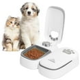SKAILING Automatic Cat Feeder STF9 2 Meal, 48H Timer Wet Dry Cat Food