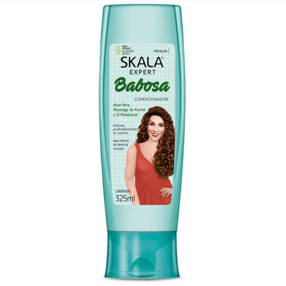 SKALA Expert Conditioner Babosa Aloe Vera Ultra-Hydration for Curly, Super Curly, and Dry Hair With Shea Butter 10.99 fl oz