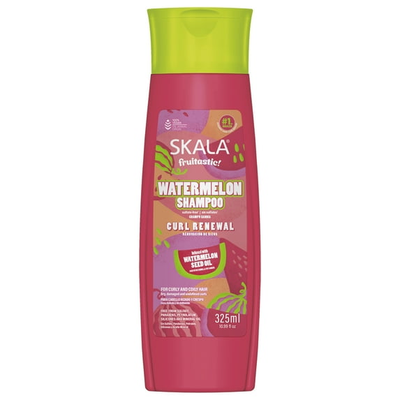 Skala Fruitastic Watermelon Shampoo for Curly & Coily Hair Hydration and Gentle Cleansing, 10.99 fl oz