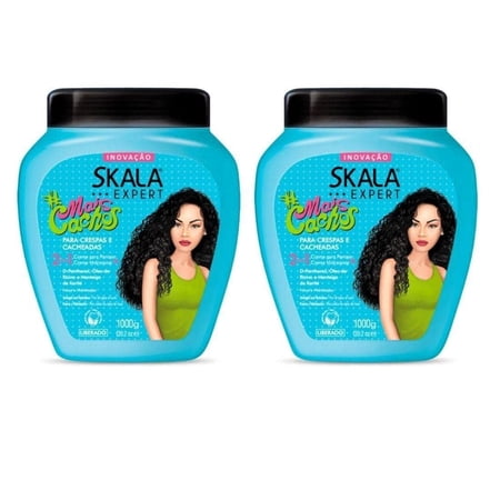 SKALA Hair Type 3ABC - Hydrate Curls, Eliminate Frizz, For Curly Hair - 2 IN 1 Conditioning Treatment Cream and Cream To Comb 35.2oz – Includes complimentary comb.