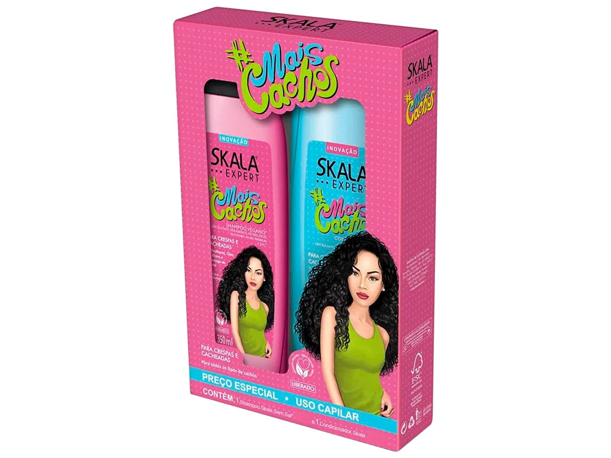 SKALA Mais Cachos Shampoo and Conditioner, 325 ML 1 SET