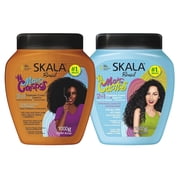 SKALA MaisCachos MaisCrespos Treatment Cream   Set of 2   Moisturizing Hair Masks for Curly & Coily Hair   Hydration, Softness & Shine Care 70.4 Ounce
