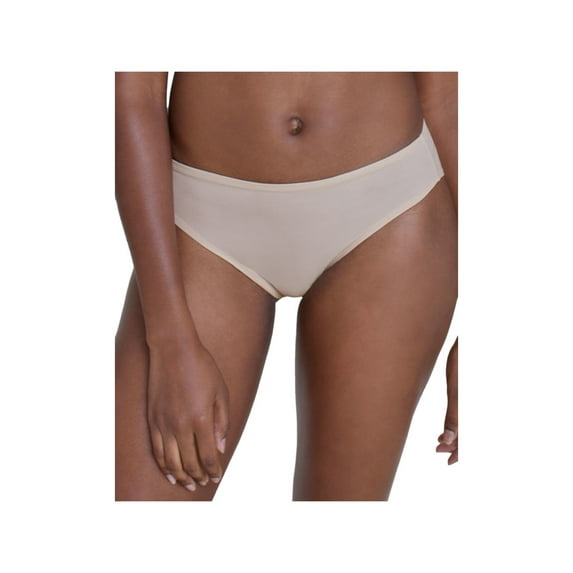 SKARLETT BLUE Intimates Beige Knit Jersey Folds Into Pocket Hipster Underwear ONE SIZE