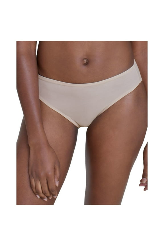 Intimates Beige Knit Jersey Folds Into Pocket Hipster Underwear ONE SIZE