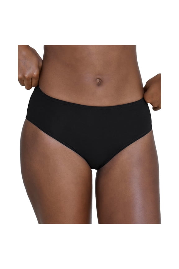 Intimates Black Knit Jersey Folds Into Pocket Hipster Underwear ONE SIZE