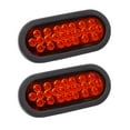 SKARORING 6 Inch Oval MMF7 Red LED Trailer Tail Lights, Super Bright