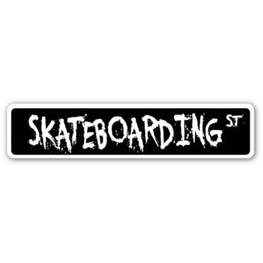 SKATEBOARDING Street Sign wheels ramps gear bearings trucks | Indoor/Outdoor |  24" Wide