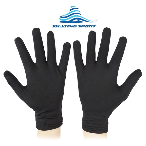 SKATING SPIRIT Figure Skating Competition Gloves, Dance Gloves (1 Pair) - for Performance Testing Show