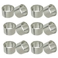 thumbnail image 1 of SKAVIJ Handmade Napkin Rings Set of 50 for Everyday, Dining Table Decoration (Silver), 1 of 5