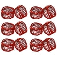 thumbnail image 1 of SKAVIJ Indian Handmade Round Metal Red Napkin Rings Set of 10 for Dinner Parties, Dining Table Decoration Napkin Holder Red (Pack of 10), 1 of 5
