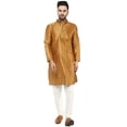 thumbnail image 1 of SKAVIJ Kurta Pajama Set for Men Art Silk Party Wear Dress Blue L, 1 of 6