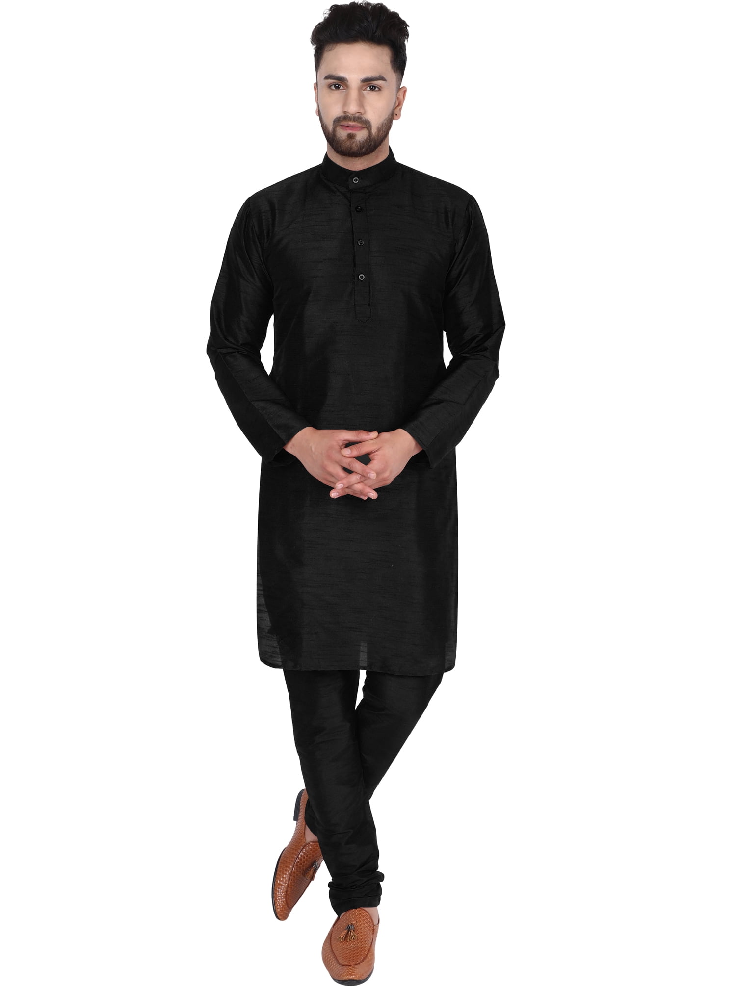 SKAVIJ Kurta Pajama Set for Men Indian Casual Wear Dress Regular Outfit