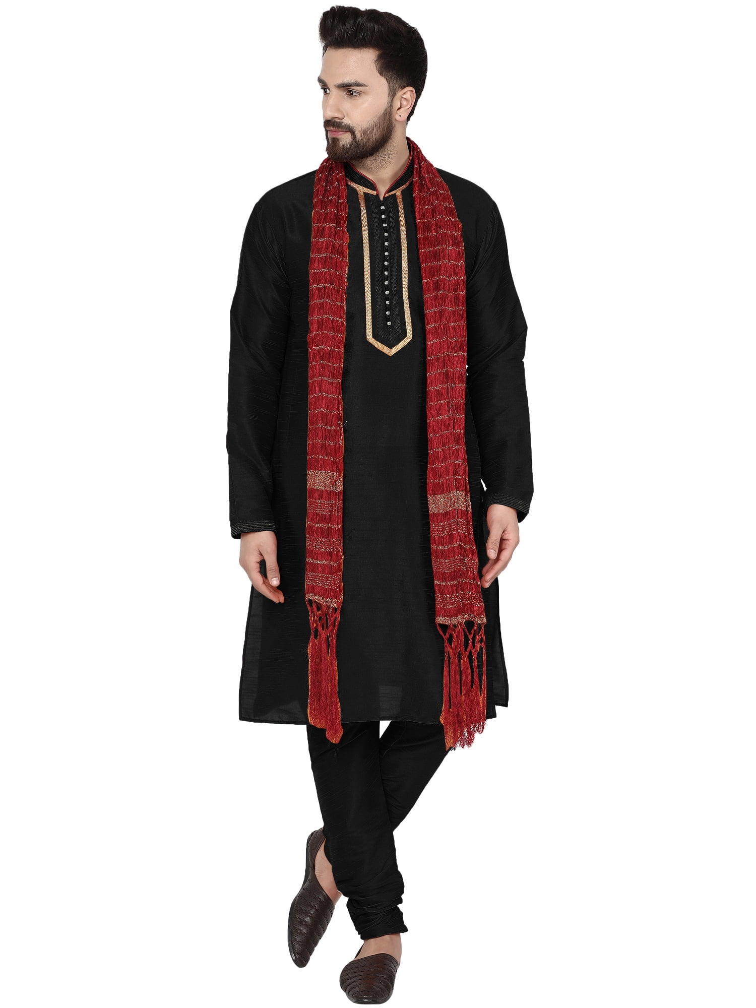 Black and red kurta pajama shop