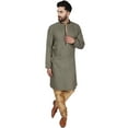 thumbnail image 1 of SKAVIJ Kurta Pyjama Set for Men Indian Traditional Wear Black M, 1 of 6