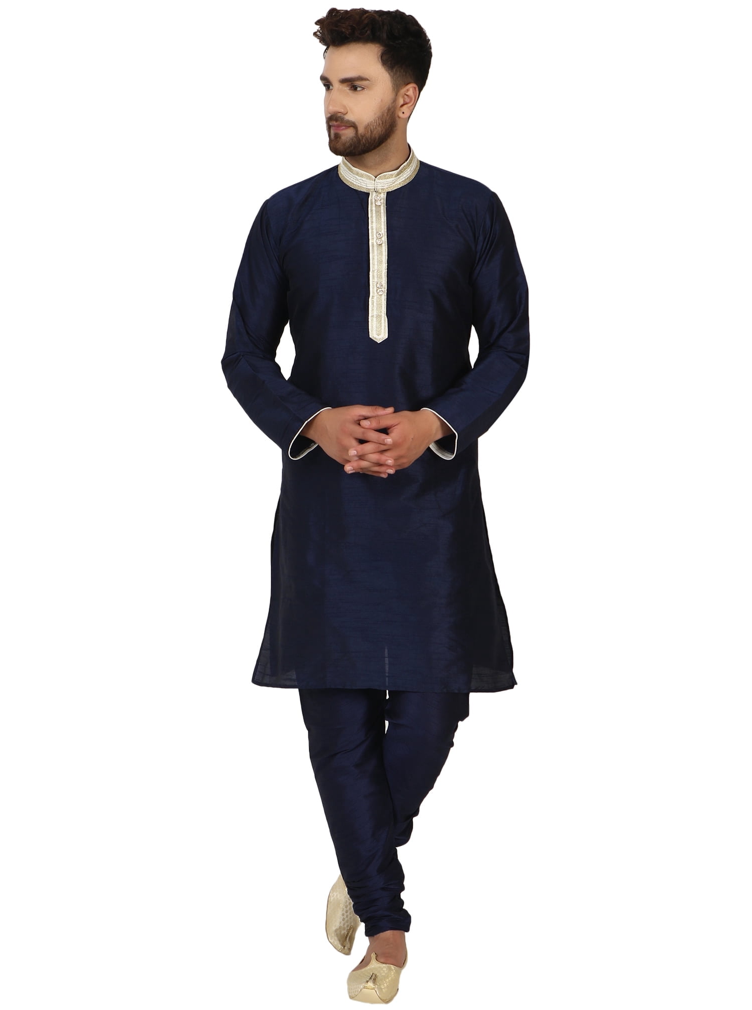 SKAVIJ Chemise tunique pour homme Kurta Pyjama Vêtements