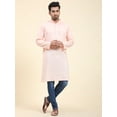 thumbnail image 1 of SKAVIJ Men's Cotton Henley Shirt Long Sleeve Casual T Shirts Pink, S, 1 of 6