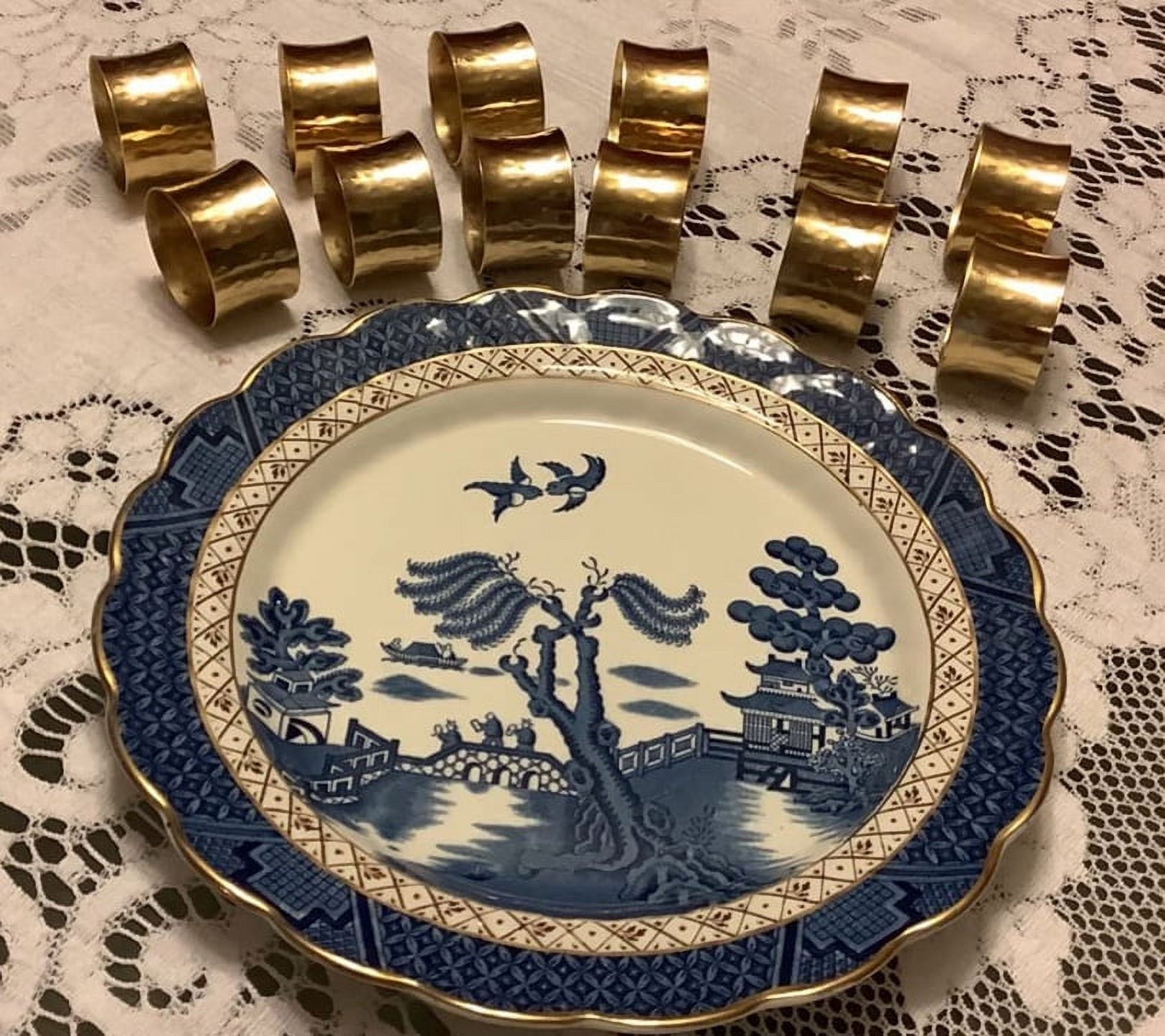 Efavormart 4 PCS Wholesale Gold Acrylic Napkin Rings for Place Settings