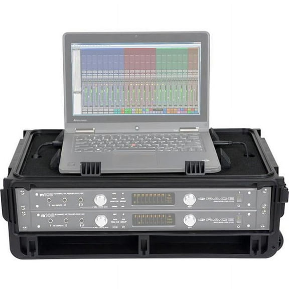SKB 1SKB-ISF2U injection Molded 22.25" x 14" x 9.50" Rack Case, for Notebook, Multi-Color