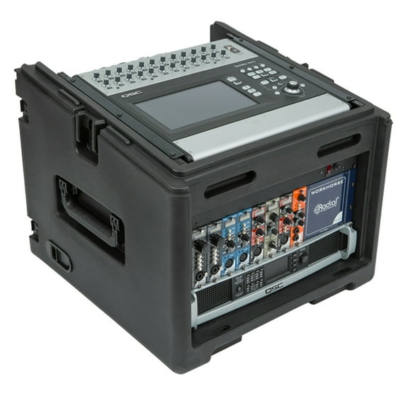 SKB 1SKB-R106W 10 x 6 Rolling Compact Rig 6 RU Space Black