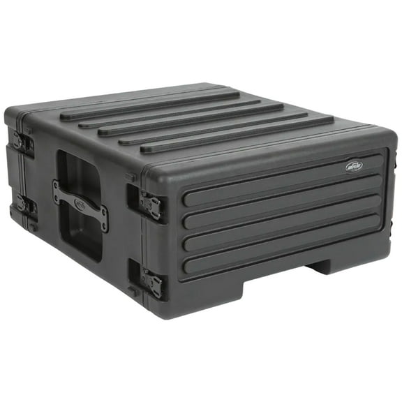 SKB 1SKB-R4UW 4U Roto Rolling Rack Waterproof Case, Black