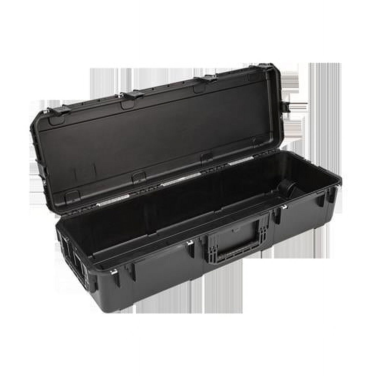 Black Polypropylene Waterproof Utility Case with Wheels, 44" x 14" x 10"