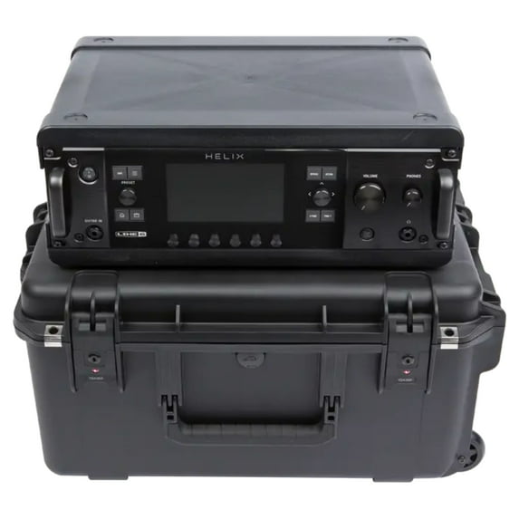 SKB 3U iSeries 13 Inch Injection Molded Fly Rack with Built-In Wheels and Handle, Black