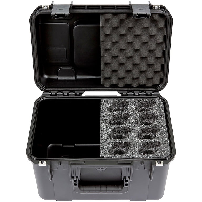 TOSHIBA CVー1600ビデオカメラセット アルミケース付き SKB 3i-1610-MC8 iSeries Case for 8 Microphones with Storage