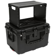 SKB 6U iSeries 13" Injection Molded Fly Rack with Built-In Wheels and Handle