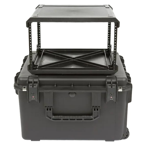 SKB iSeries 6U Fly Rack, Waterproof Polypropylene Hard Case for Storage, 20 Inch