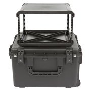 SKB iSeries 6U Fly Rack, Waterproof Polypropylene Hard Case for Storage, 20 Inch
