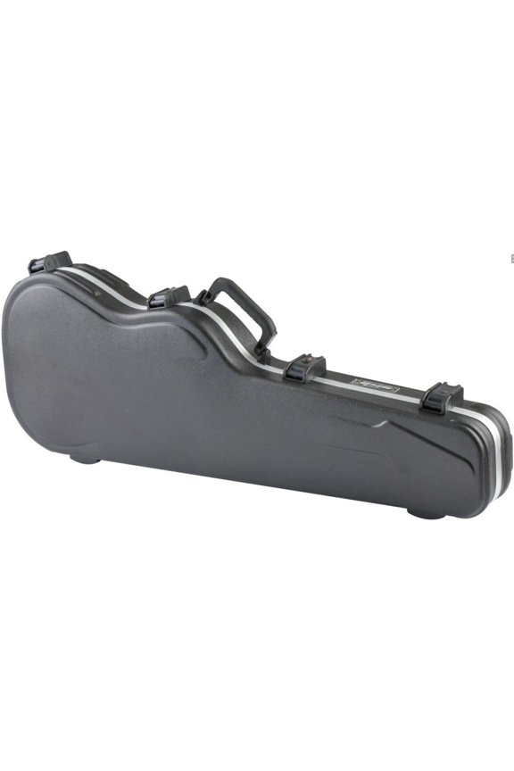 1SKB-FS-6 Standard Electric Guitar Shaped Case with TSA Recognized Locking Latch, Molded-In Bumper Protection and Fully Plush Lined Interior