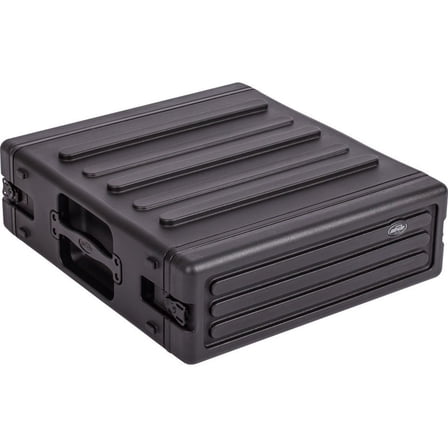 Open Box SKB Cases 3U Roto Molded Rack, Black, 24in x 22.4in x 7.6in